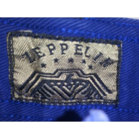 Mens VTG Zeppelin Denim Shorts Sz 54 COLORBLOCK rare MULTICOLOR BOHO FESTIVAL - Picture 8 of 11